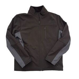 Tumi F87219 Black‎ Soft Shell Sherpa Lined Jacket Men's Large